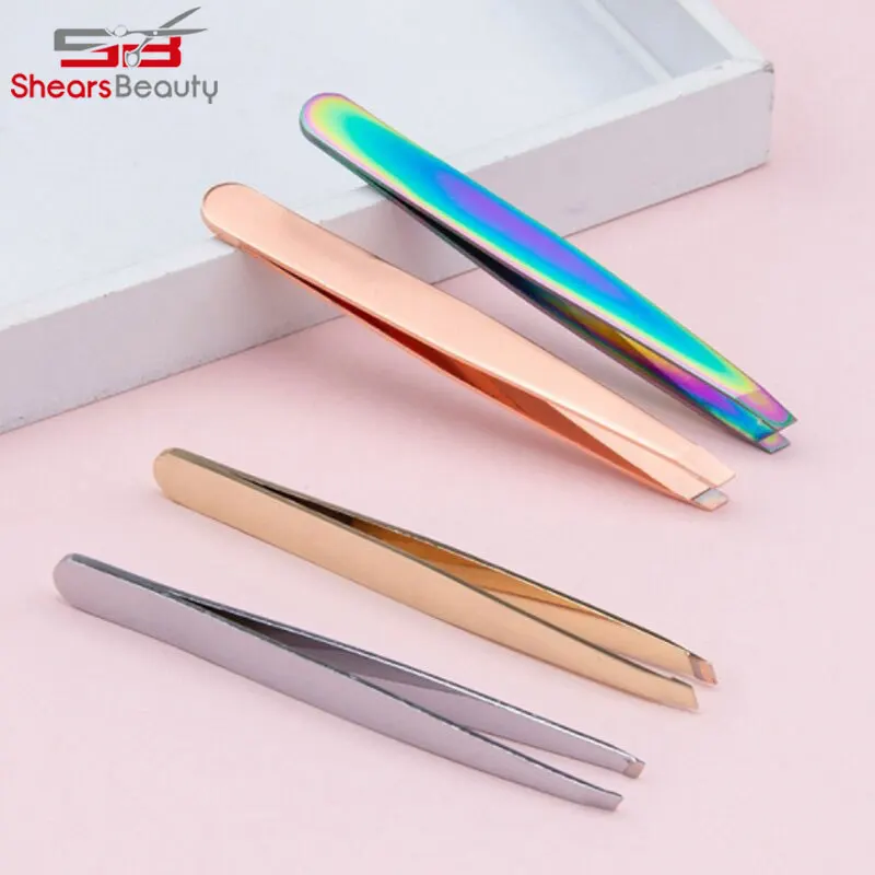 Beauty Tweezers For Women & Men Stainless Steel Tweezers Set for Eyebrows Hair Removal