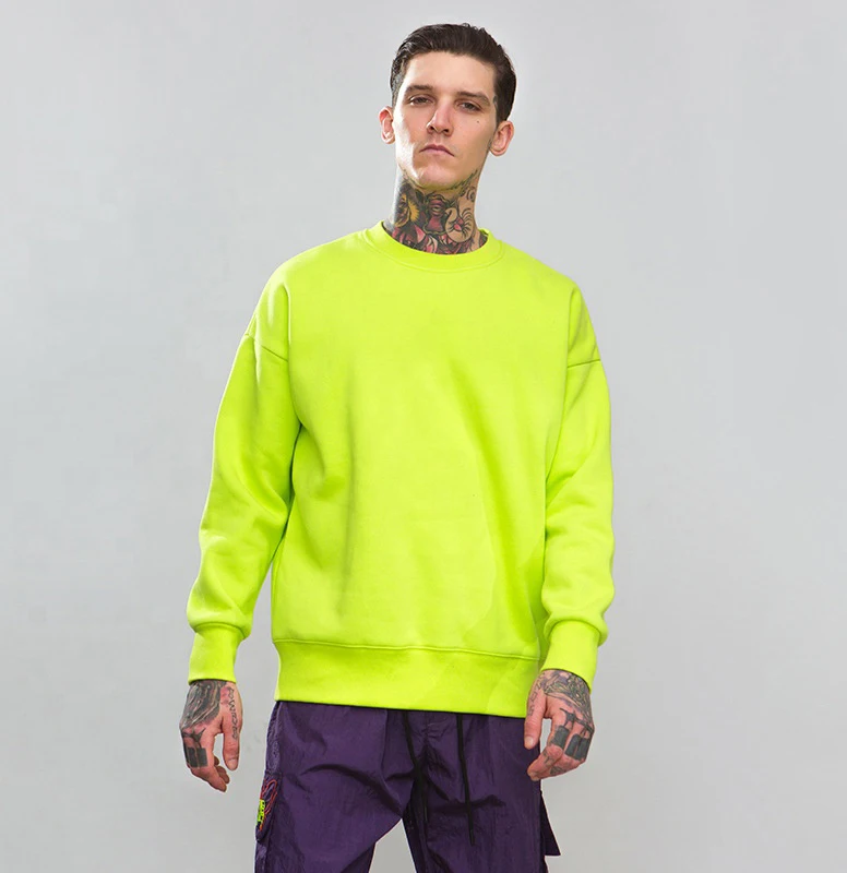  Пуловер контрастных цветов мужская хлопковая флисовая толстовка без капюшона Двухцветная Толстовка