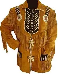 Leather set cowboy fashion cloth chaps Jacket gloves-high quality low price