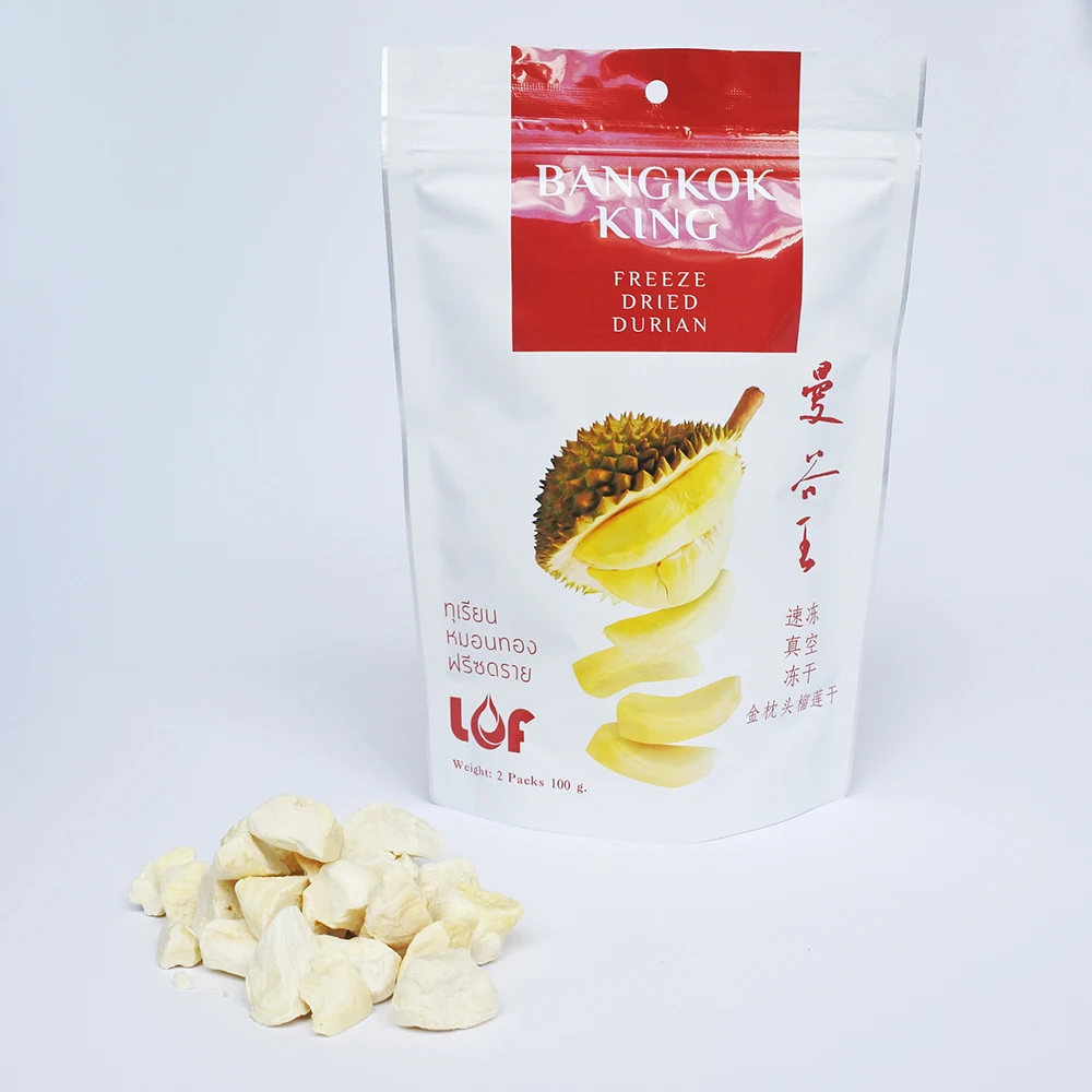 
Highly Recommended For Sweet BANGKOK KING Freeze Dried Durian Shipping From Thailand 