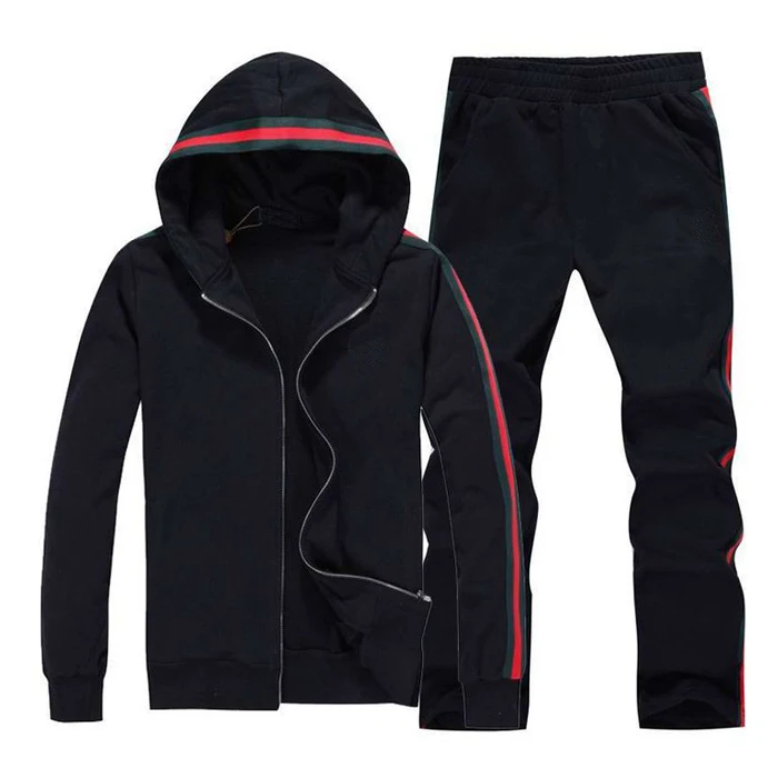 Velvet/velour cotton fleece men tracksuit sweatshirt custom logo custom polyester tracksuit unisex luxury color block sets