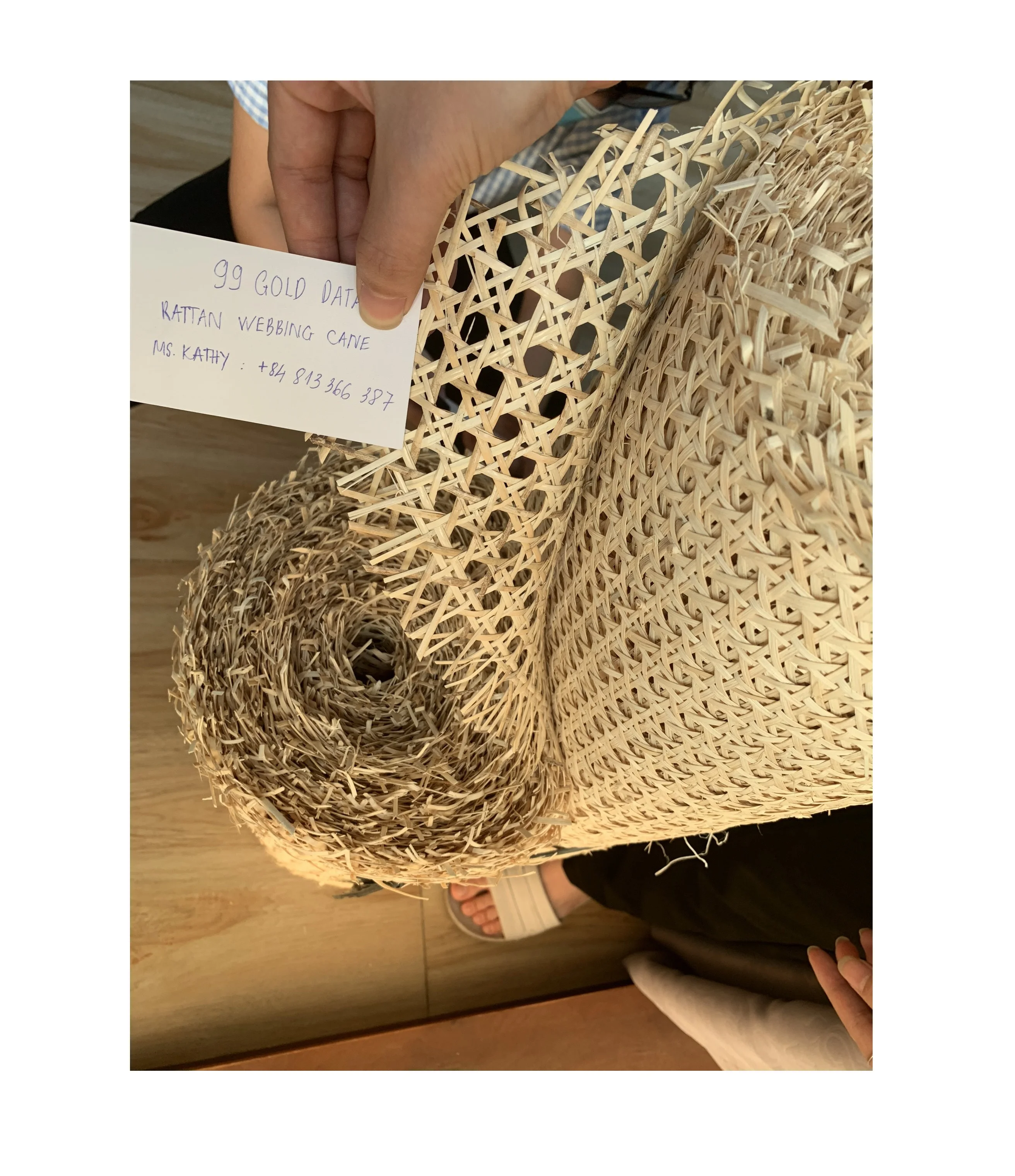 Factory price Fast delivery Natural Mesh Rattan Cane Webbing Roll Hand Woven Webbing Cane