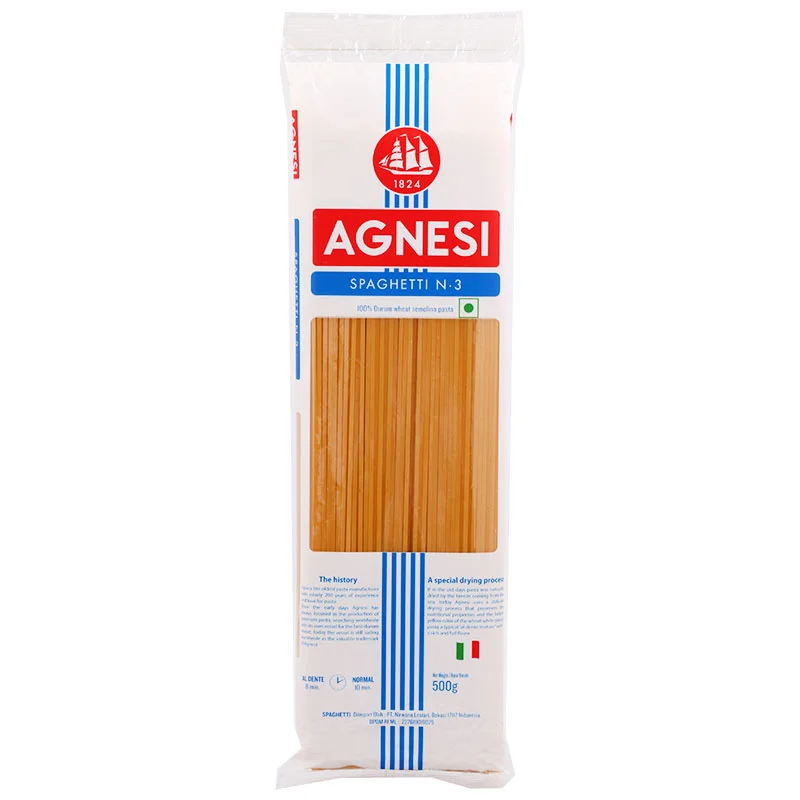 Food Supplement Wheat Flour Yellow 6~ 9 Minutes Refined, Machine Hard Wheat from TH;24 Spaghetti Dried,cooked 0.5 Kg