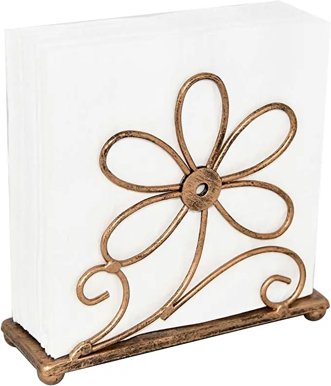 Custom Shape Solid Iron Metal Tissue Paper Holder in Marvelous Design Perfect for Elegant Tabletop Kitchenware at Home