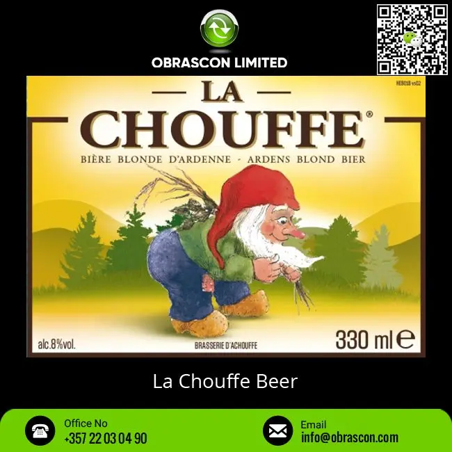 Всемирно продаваемая Высококачественная пивная банка La Chouffe 330 мл для универсальной