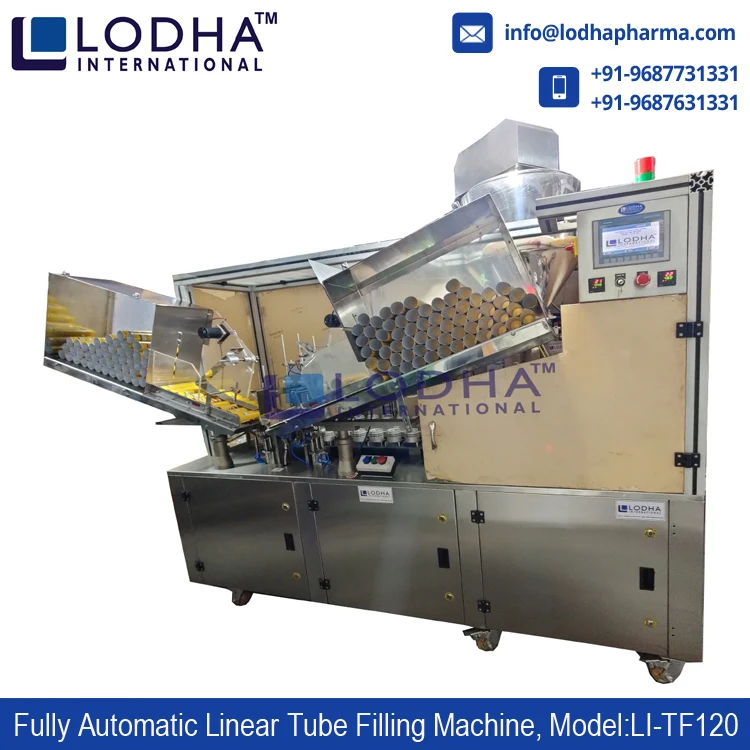 Automatic Linear Cosmetics Product Plastic Tube Inner Heating Filling Closing Machine