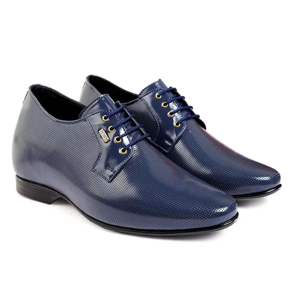 
High quality height increasing delicate hand stitches pu soles men elevator shoes 