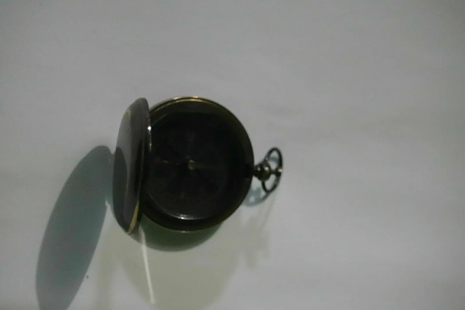 ANTIQUE PUSH BUTTON NAUTICAL COMPASS SUNDIAL POCKET MARITIME WORKING COMPASS A
