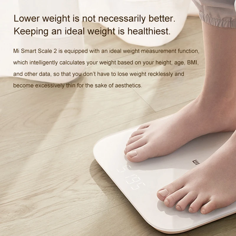 Оригинальные весы Xiaomi Smart Scale 2 домашние электронные для здоровья высокоточные Mi определения состава