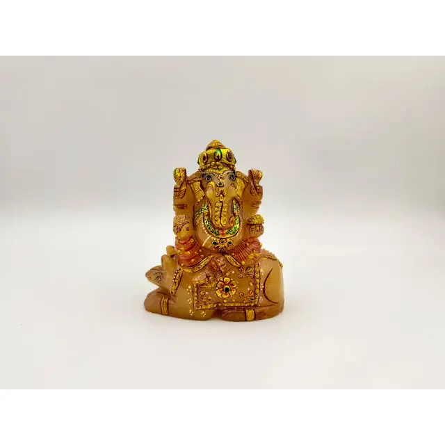Rose Quartz Painting Ganesha Figurine Manufacturer In India God Ganesh Statue for sale at wholesale price