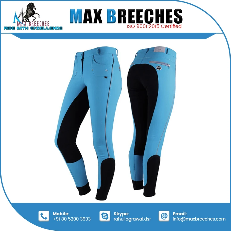 Wholesale Price Full Seat Riding Breeches Silicone Horse Riding Breeches Comfortable Silicon Knee Patch Breeches