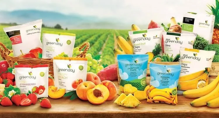 Greenday Crispy Sstrawberry Mixed Banana 30g. (1x3x12)