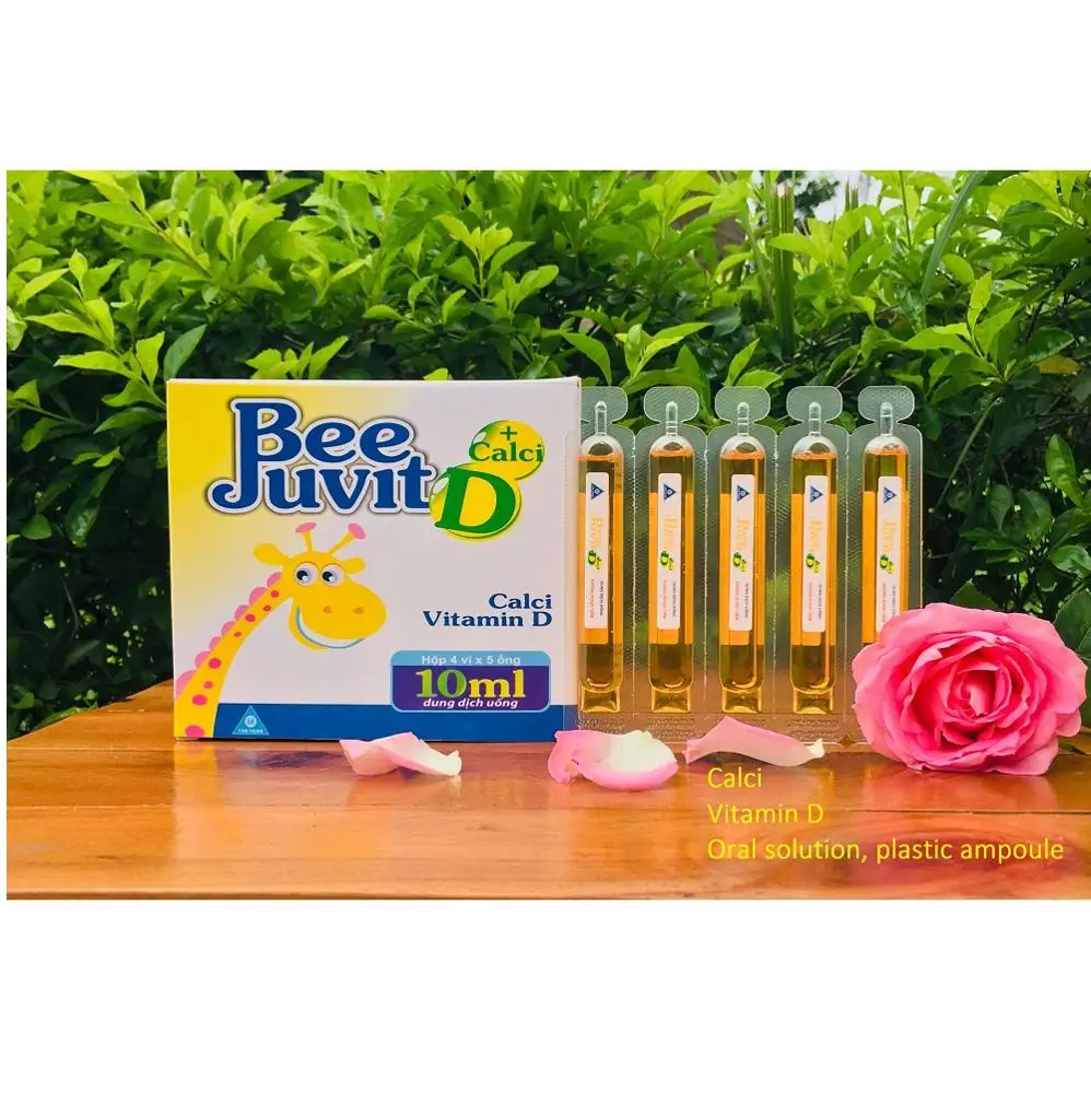 Здоровая добавка для детей и взрослых помогает развивать кости и зубы с глюконатом кальция и витамином D раствором для полости рта