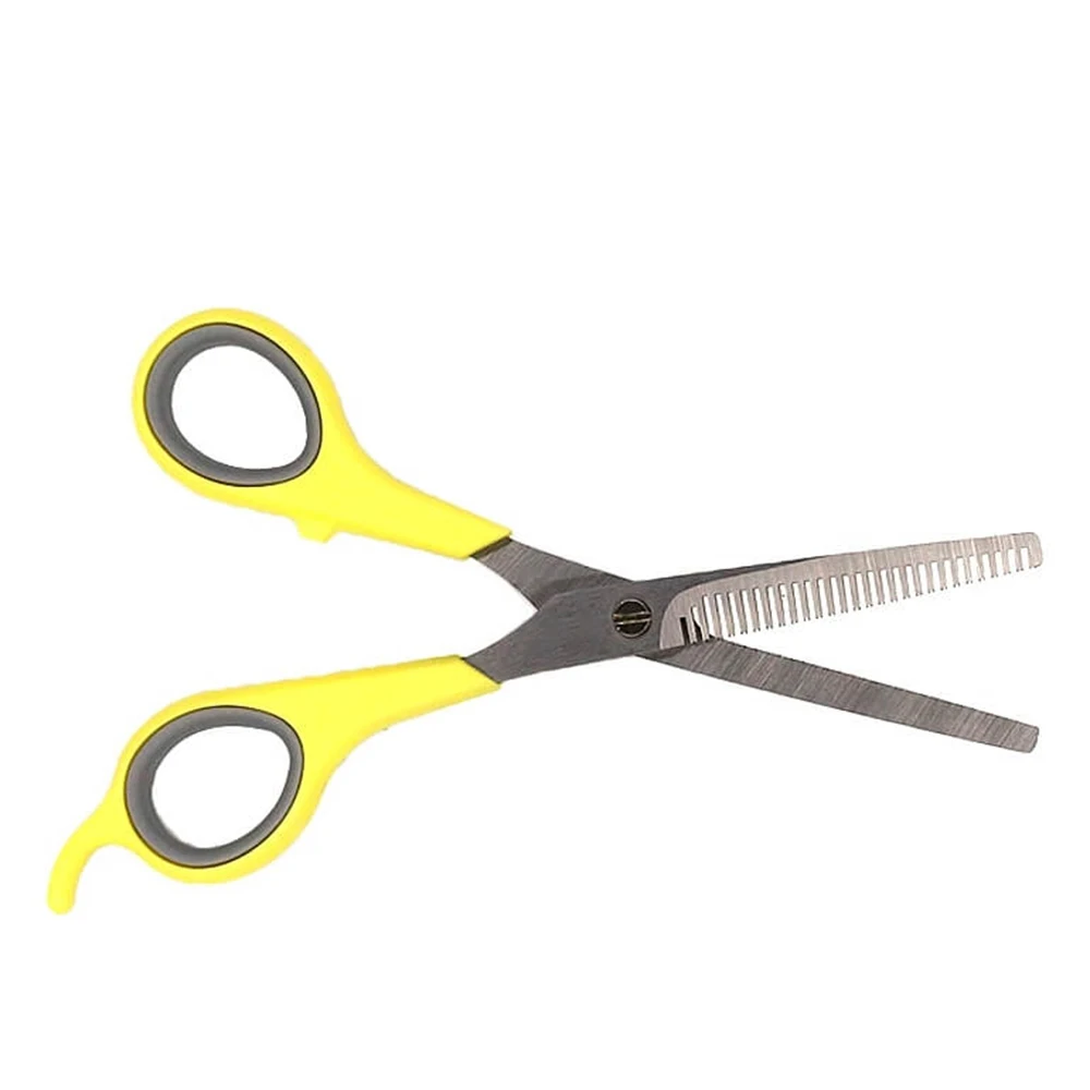 
Профессиональные филировочные ножницы, желтые, с пластиковой ручкой, из нержавеющей стали, парикмахерские ножницы 
