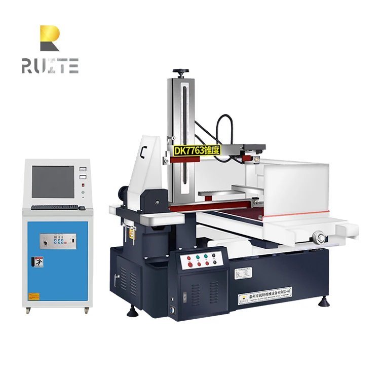 DK7763  edm cnc wire cutting machine with CE high speed edm cut machine dk77 series
