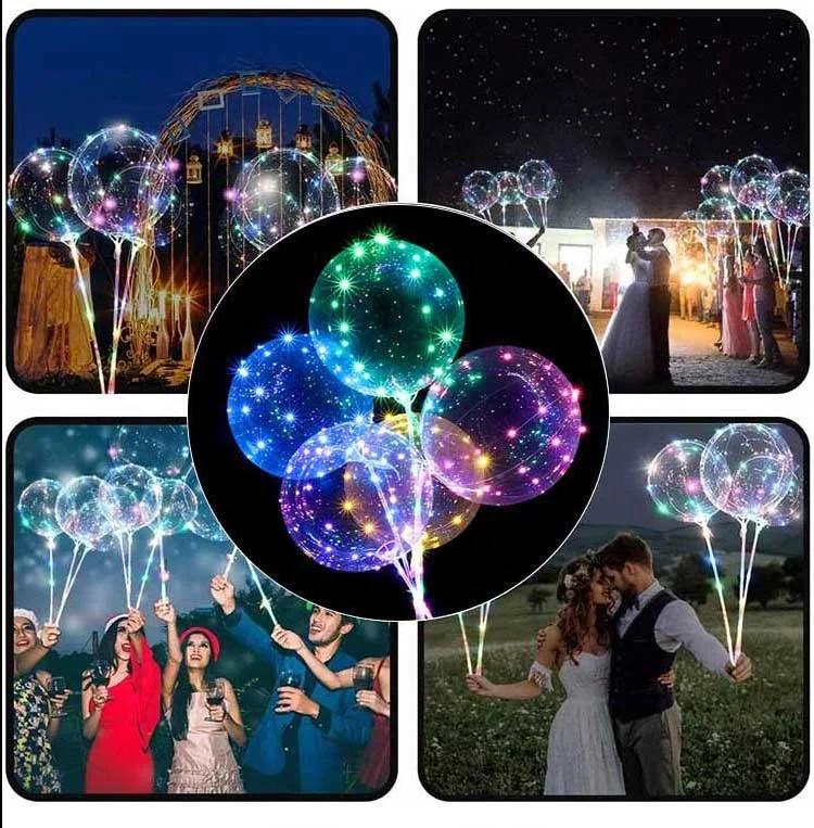 2020 Free combination DIY balon toys globos al por mayor luces led balloon light  party decoration de san valentin