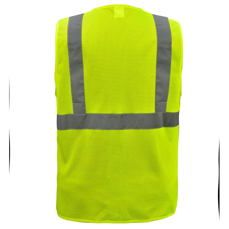 Colorful Construction Workwear Vest Safety Vest Reflective Waistcoat with Reflective Bands