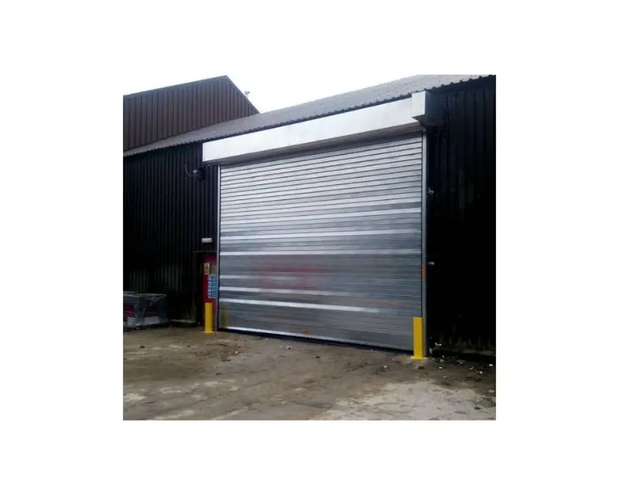 Industrial Exterior & Interior Galvanized Steel Fire Safety Fire Rated Roller Shutter Fire Rolling up Rolling Shutter