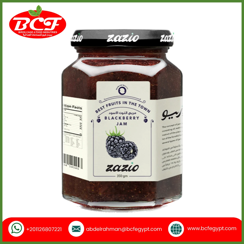Zazio Blackberry Hexagonal Jam 340g Factory Bulk Seasonings and Condiments Jam