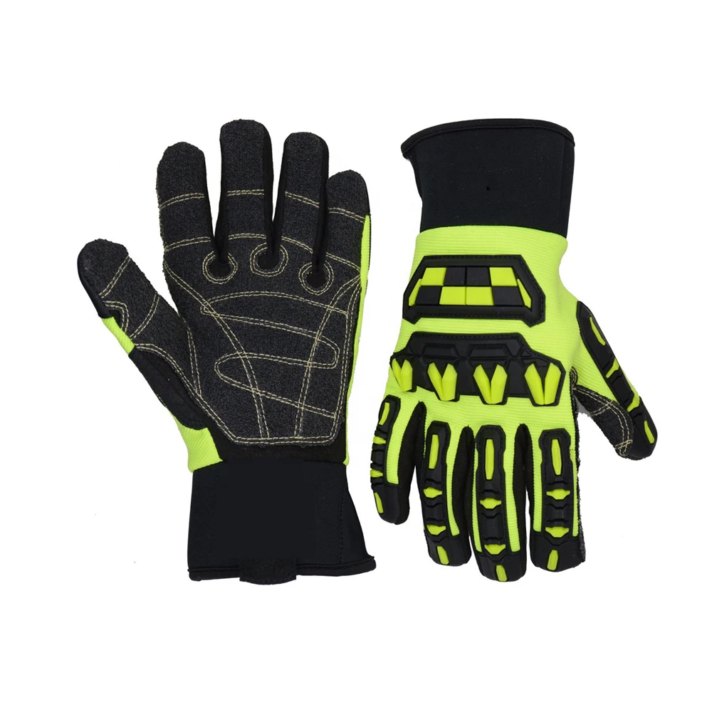 Custom logo breathable pro quality mechanic gloves
