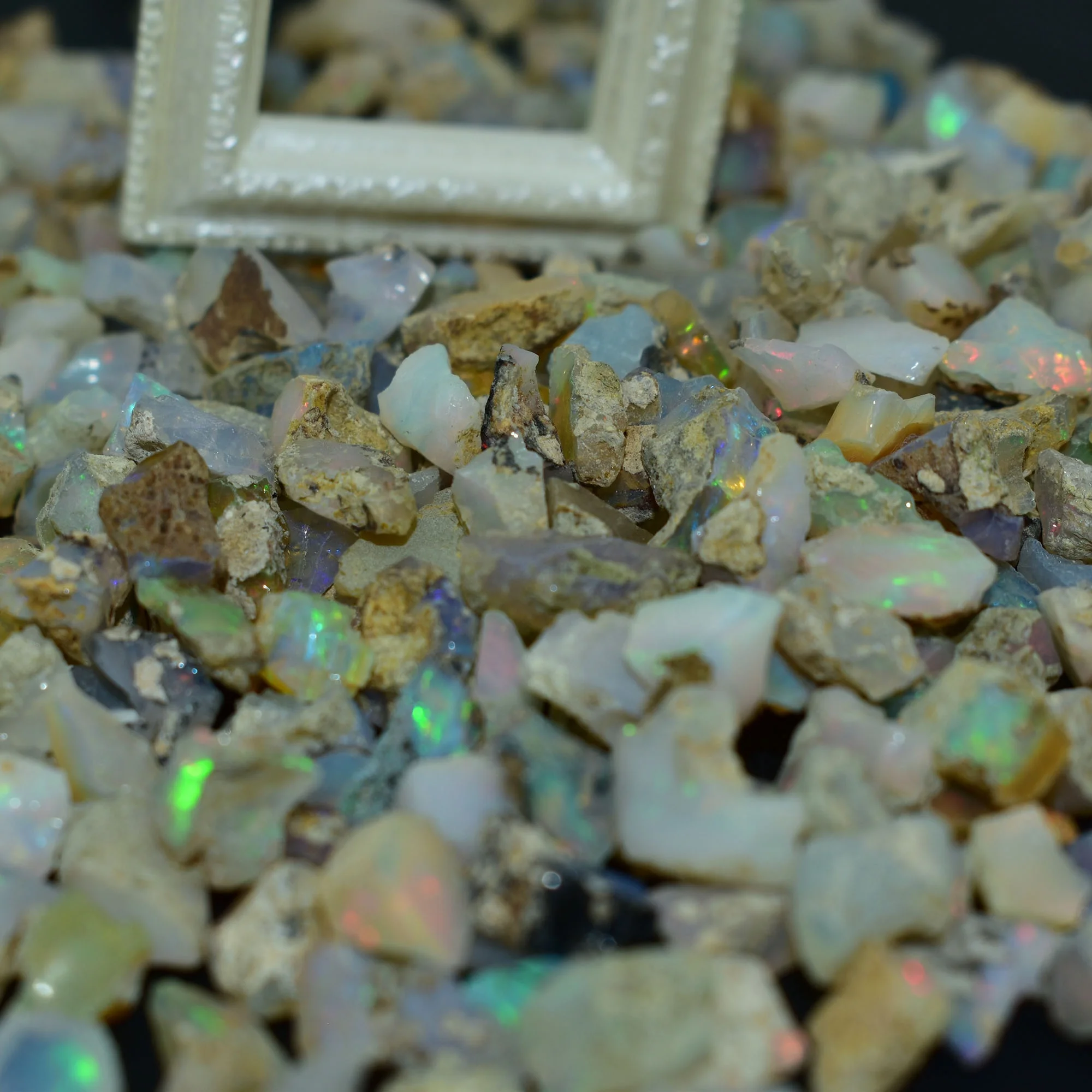 Ethiopian fire opal loose uncut raw rough gemstone unpolished welo fire opal raw for jewelry making healing birthstone crystal