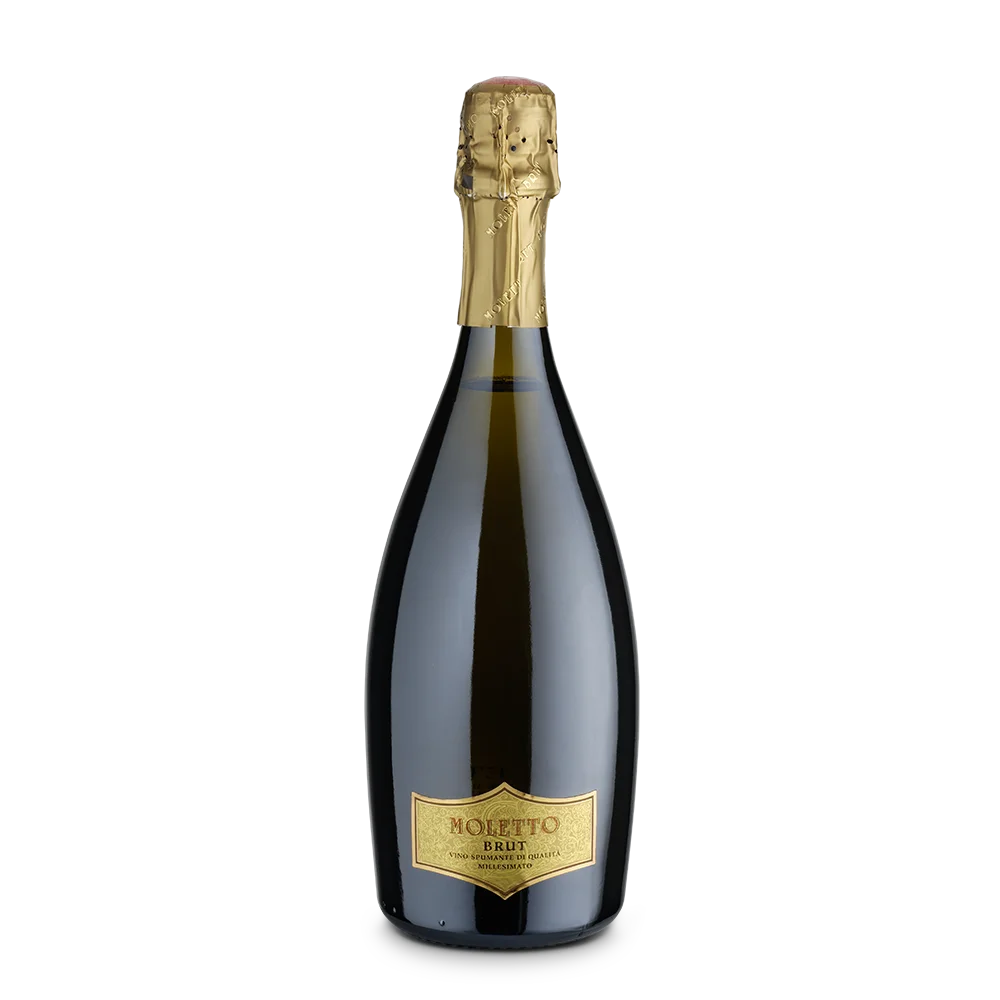 Moletto Brut Sparkling Wine From Italy Veneto District Produced From Pinot Bianco Grapes