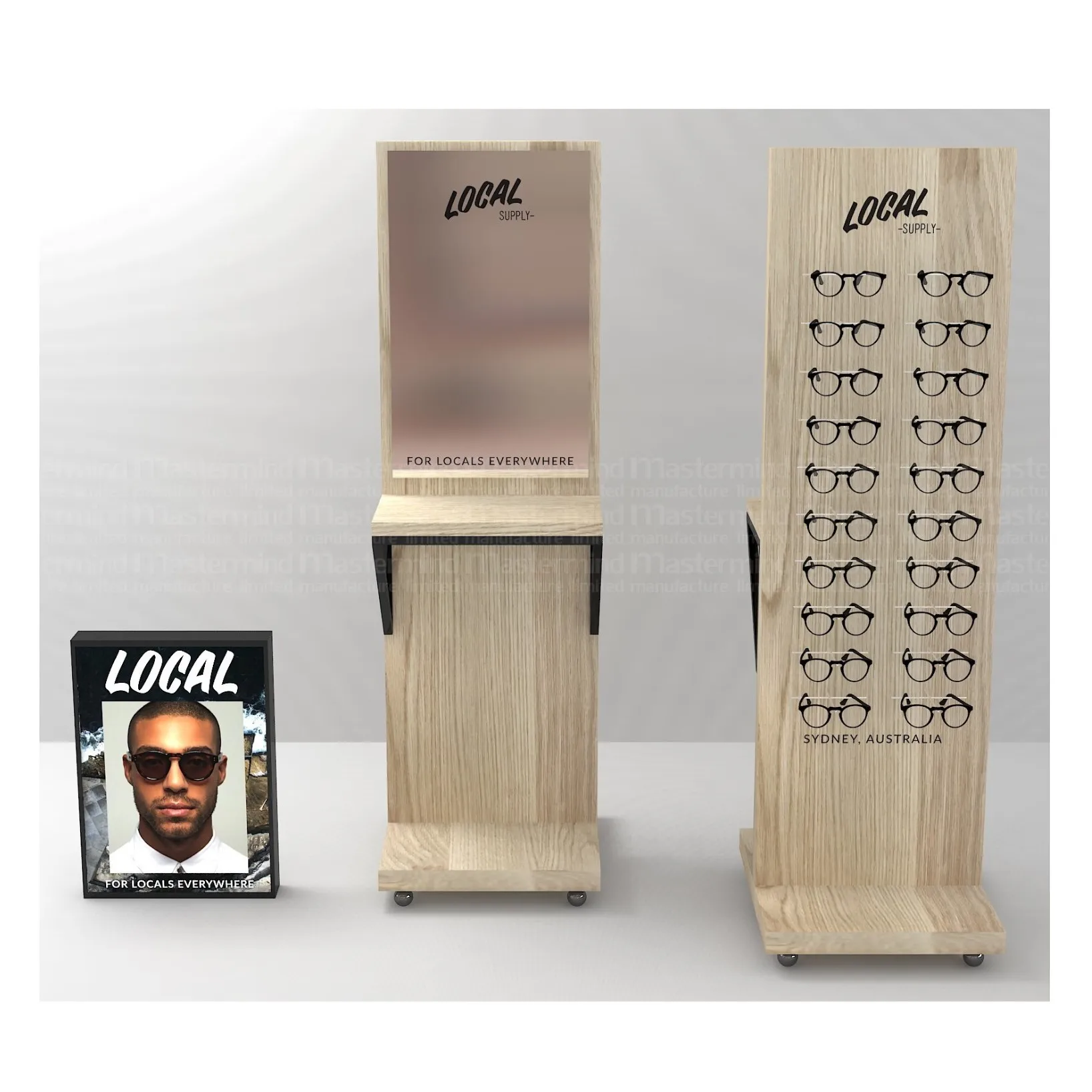 Freestanding Rotating Eyewear Sunglasses Optical Glasses Display Racks Stand Retail Fixtures Tower Supermarket Shelves for Shop