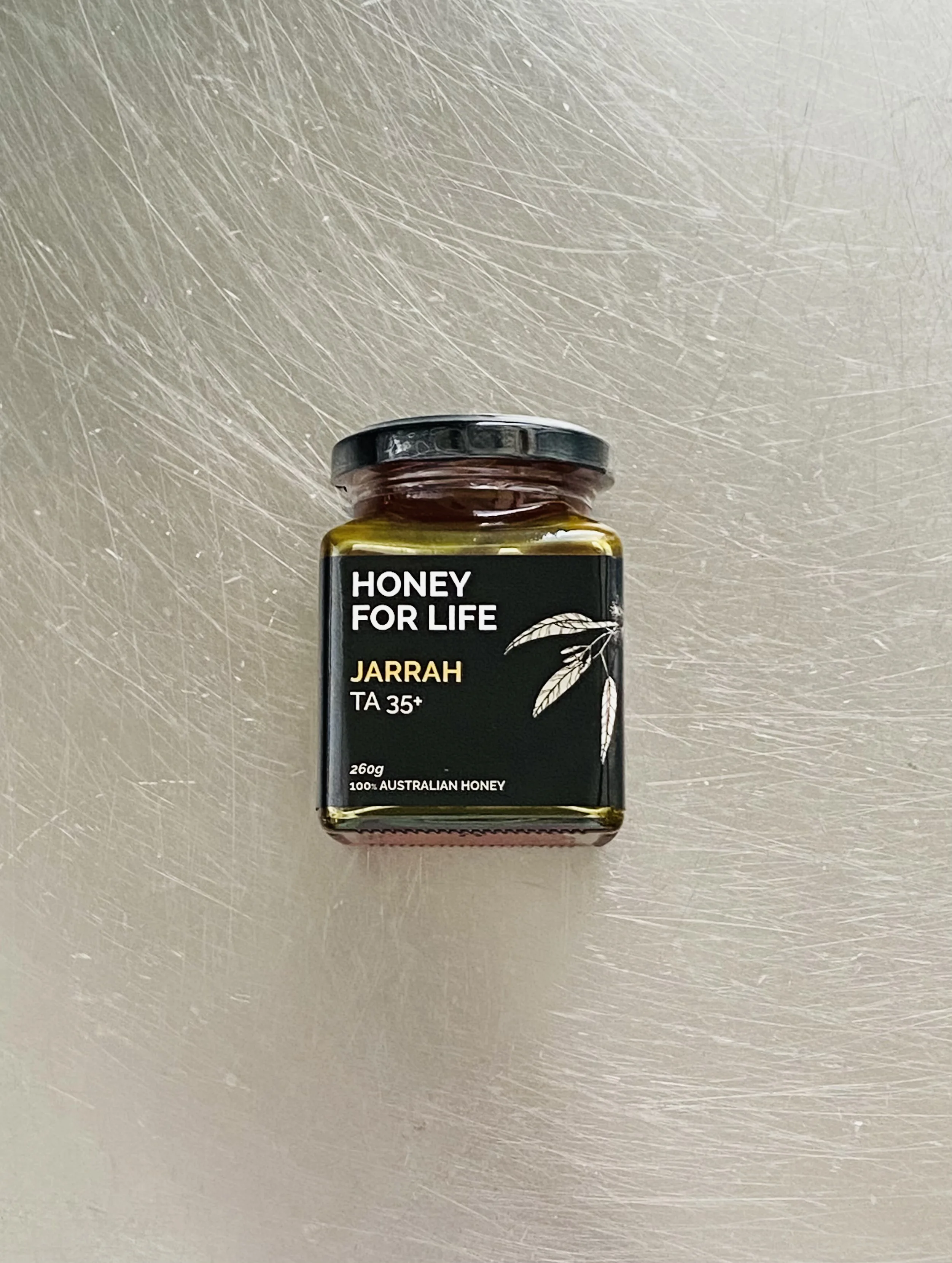 100% Pure 260g (No Additives) Premium Raw Honey TA35+ Jarrah Honey In Mason Jar Packaging