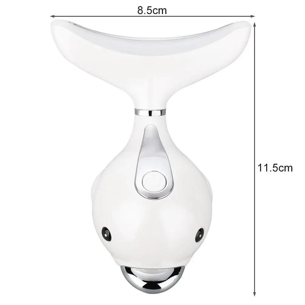 Электрический массажер для лица в стиле дельфина, легкая терапия с подогревом, вибрация, удаление морщин и шеи, подтягивание двойного подбородка, антивозрастной