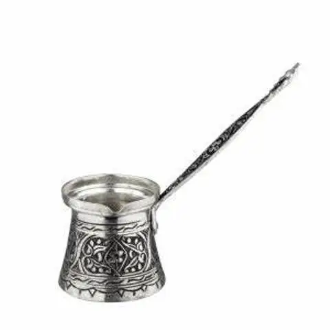 Arabic Coffee Planter Hammered Design Pure Copper Turkish Coffee Pots For Luxury Hotel Kitchenware Espresso Supplies