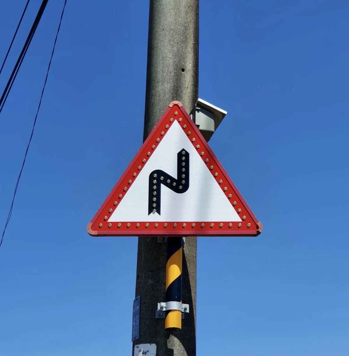 Солнечные светодиодные дорожные предупреждающие знаки