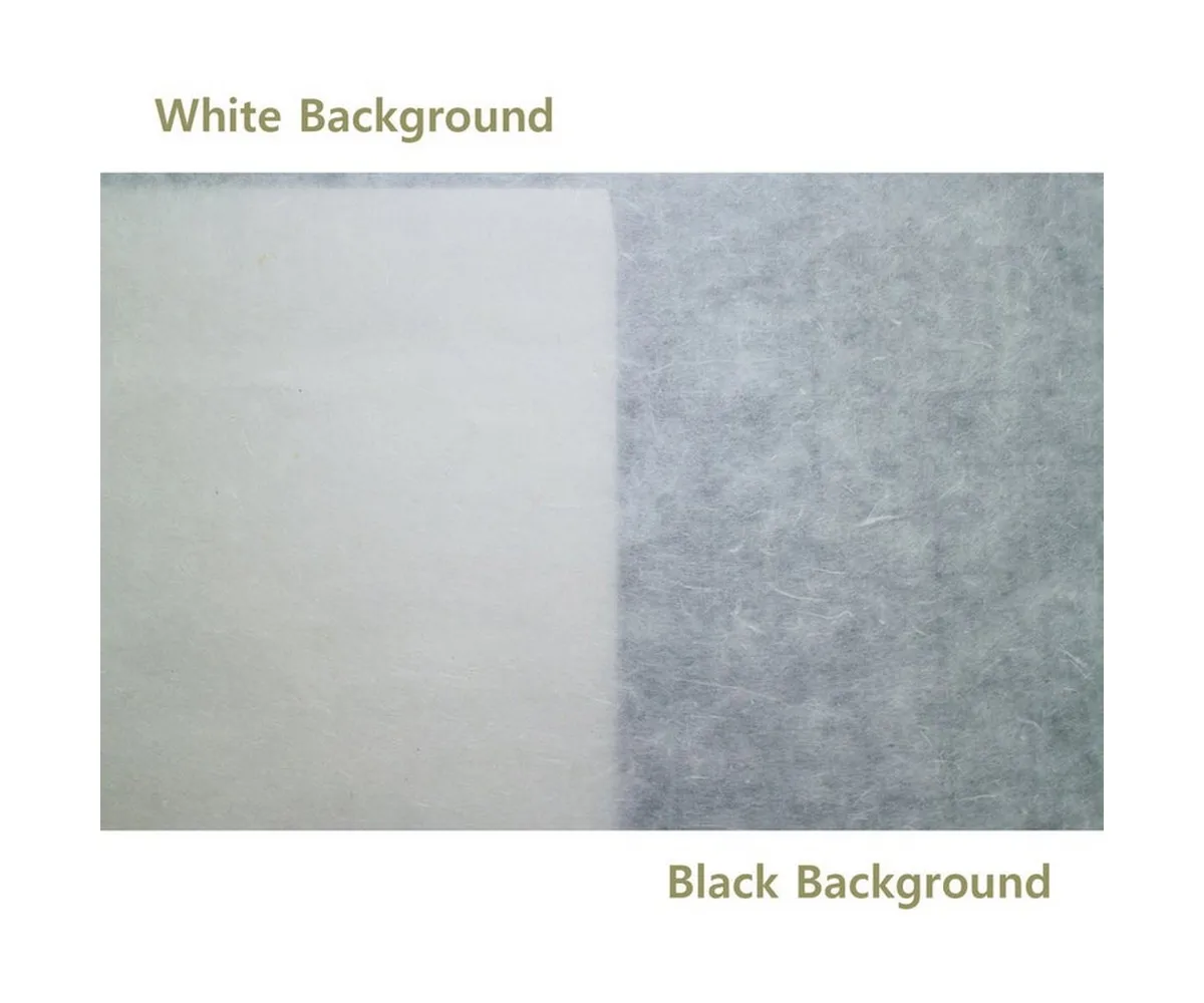 Traditional Handmade Mulberry Paper Plain Natural White Single Layer