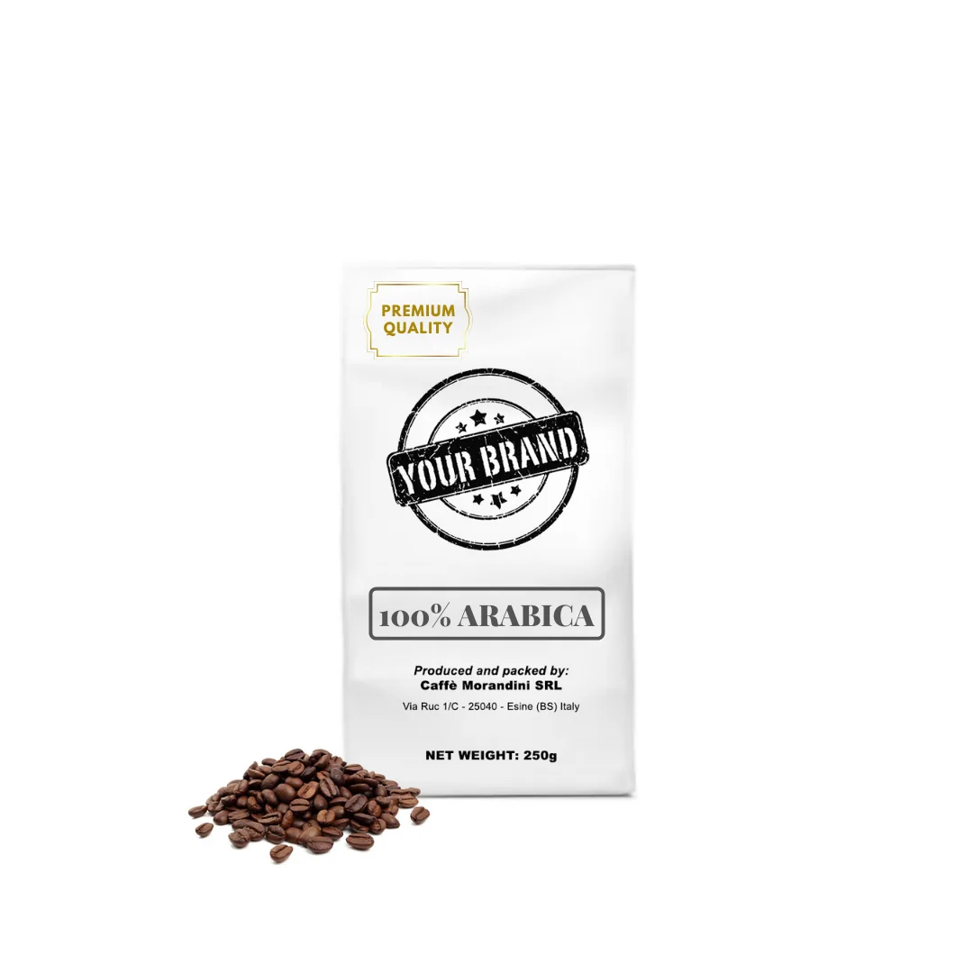 Высококачественная смесь арабики 100%, Итальянский кофе максимум 250 г, цельные кофейные зерна для розничной торговли