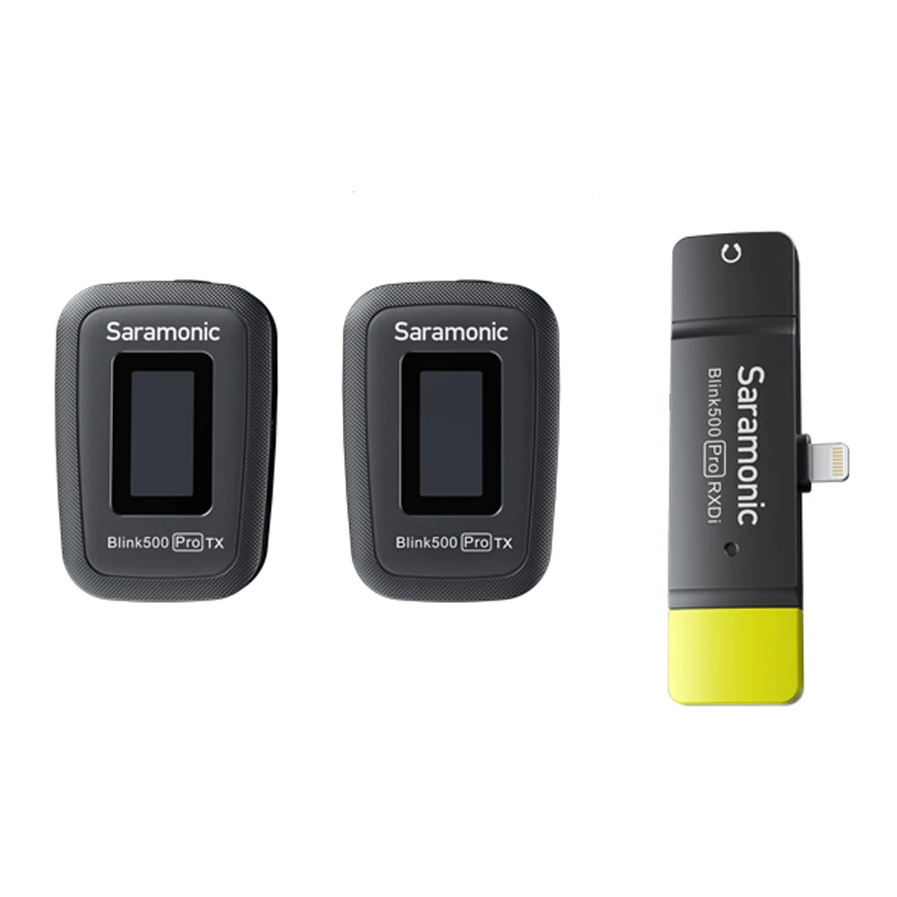 Saramonic Blink 500 Pro B4 TX+TX+RX 2.4GHz Micro-Wireless Dual Lavalier System w/ Apple Dual-Receiver for iOS Devices