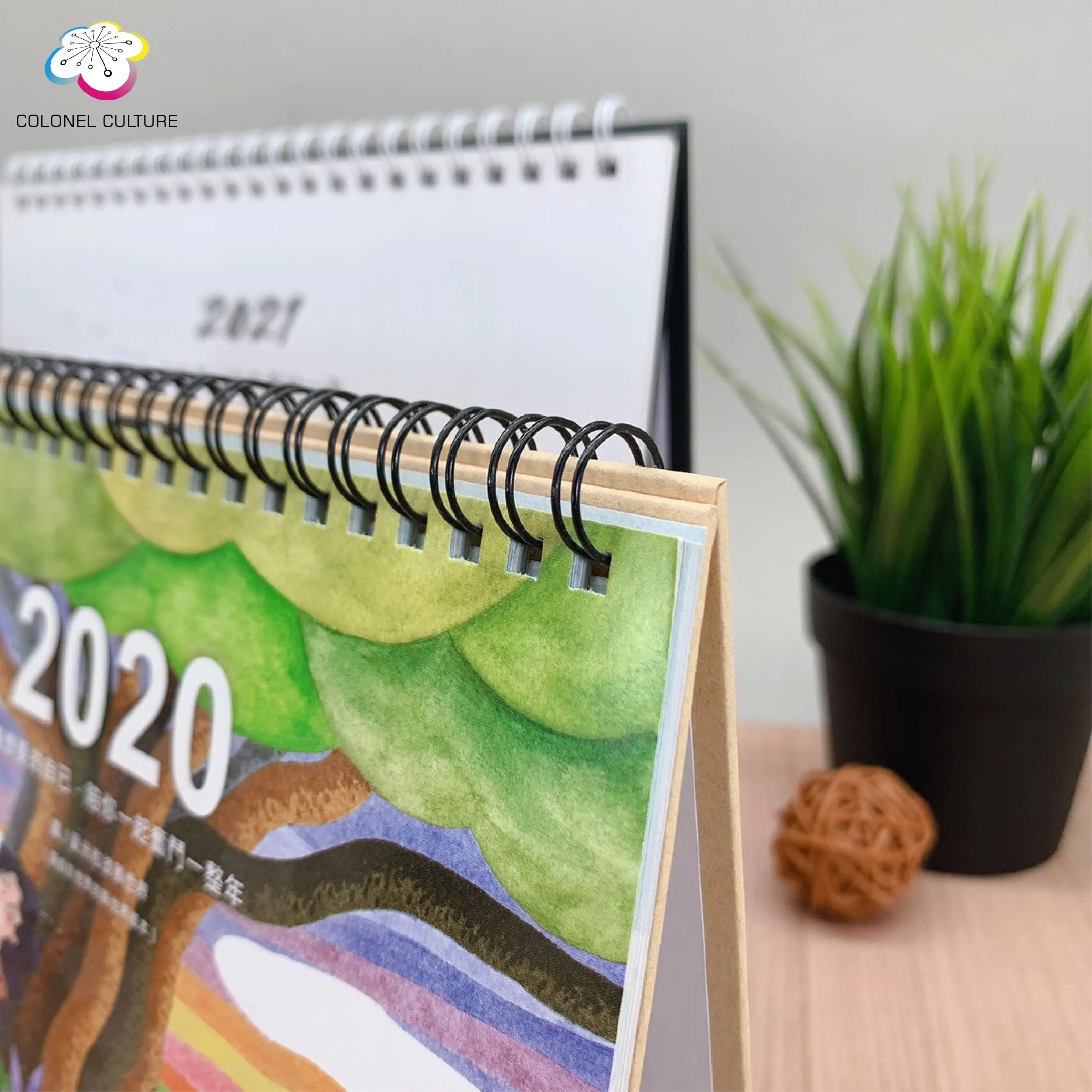 297x420 mm Horizontal Factory Guarantee Digital Static 2022 Wall Calendar