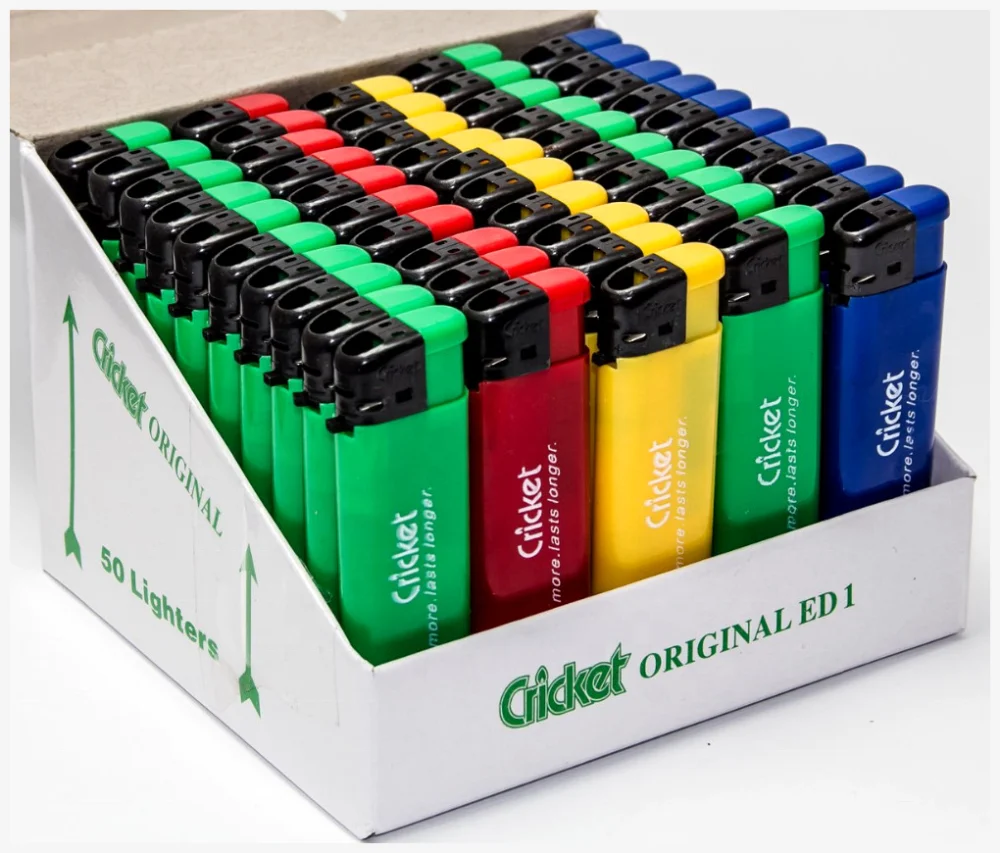 
Custom Design Plastic Cricket Cigarette Lighters Wholesale Supplier Lighter 