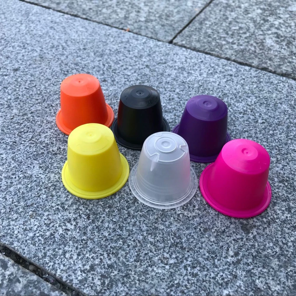 Coffee Pod Packaging Aluminum Empty Nespresso Capsule With Foil Sticker