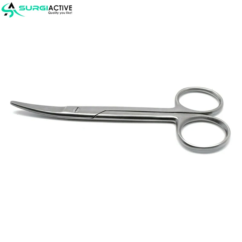 Золотые изогнутые прямые ножницы Mayo из нержавеющей стали хирургические инструменты оптовая цена