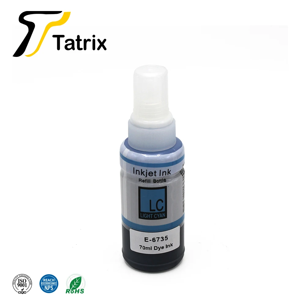 Чернила Tatrix RTS T6731 на водной основе совместимые с экологически чистыми красками 673 T673 - T6736 для Epson