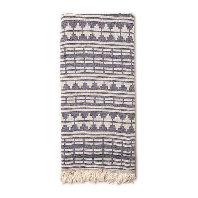 Geometric Jacquard Peshtemal Wholesale Turkish Towel 100% Cotton  Made in Turkey