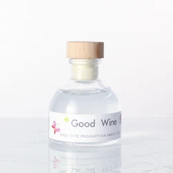 Customized Glass bottle aromatherapy reed diffuser bottles with stick diffuser reed for gift set home air freshener