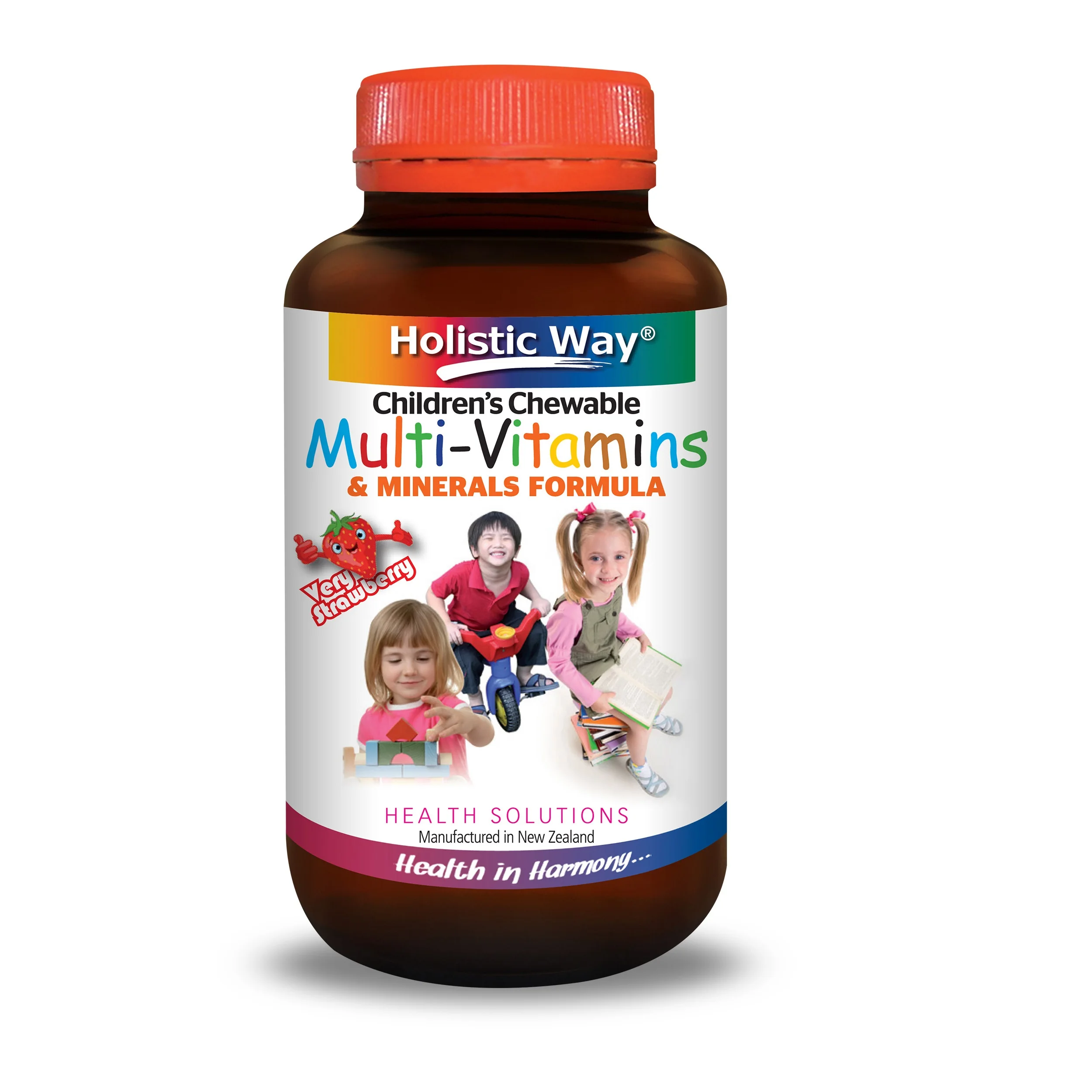 
Chewable Multi-Vitamins And Minerals Formula 60 Gummies For Children General Daily Holistic Way 