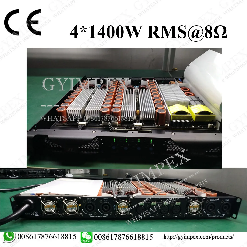 GYAUDIO Series Professional Audio Amplifier 4 Channel Line Array Speaker Amplifier