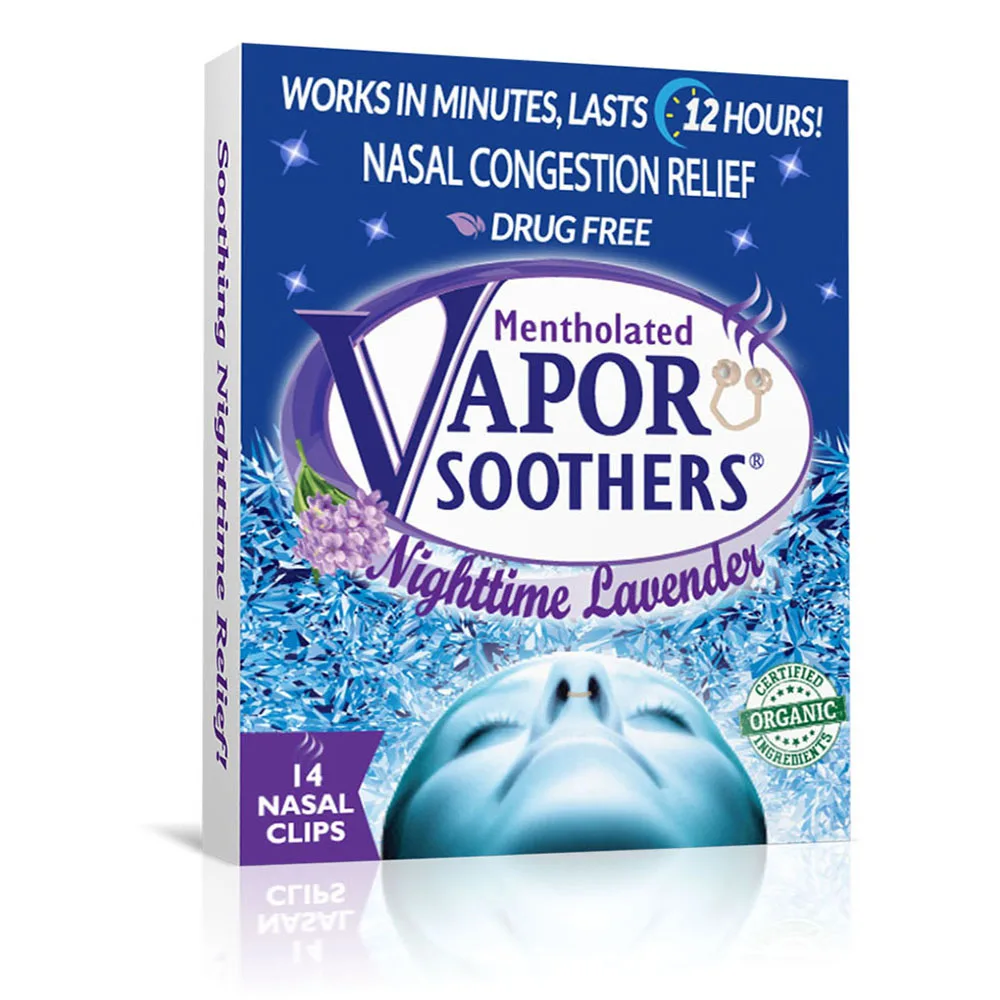 Частная марка Vapor soother США ночной ароматизатор лаванды 14ct назальный расширитель Премиального Качества ингалятор