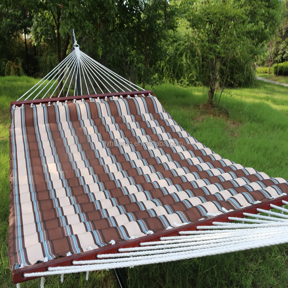 Цветная полоса стёганый Двойной наружный гамак для