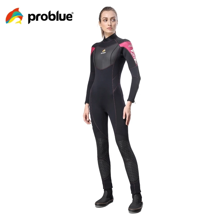 Problue RW-960 Three-dimensional Sewing Neoprene Fabric Wetsuit 3mm Female scuba Suit