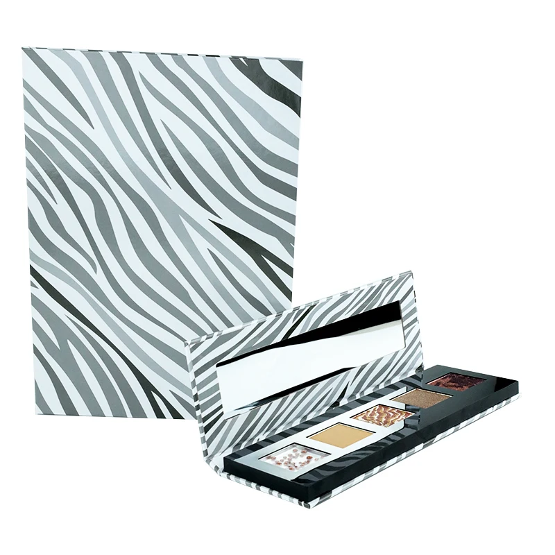 Makeup Eyeshadow Palette With Mirror Widely Use High Pigment 4 Colors Eyeshadow Custom