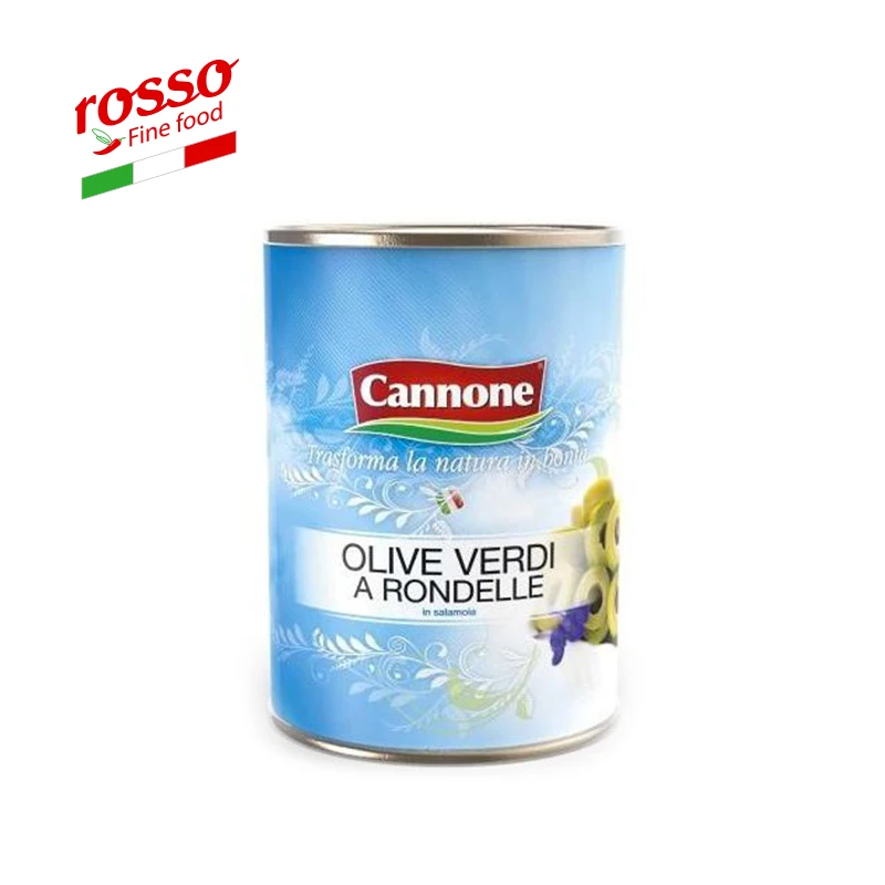 
 Canon Green оливки A шайбы в банке из соленой стали 4100 г/4250 мл-Сделано в Италии  