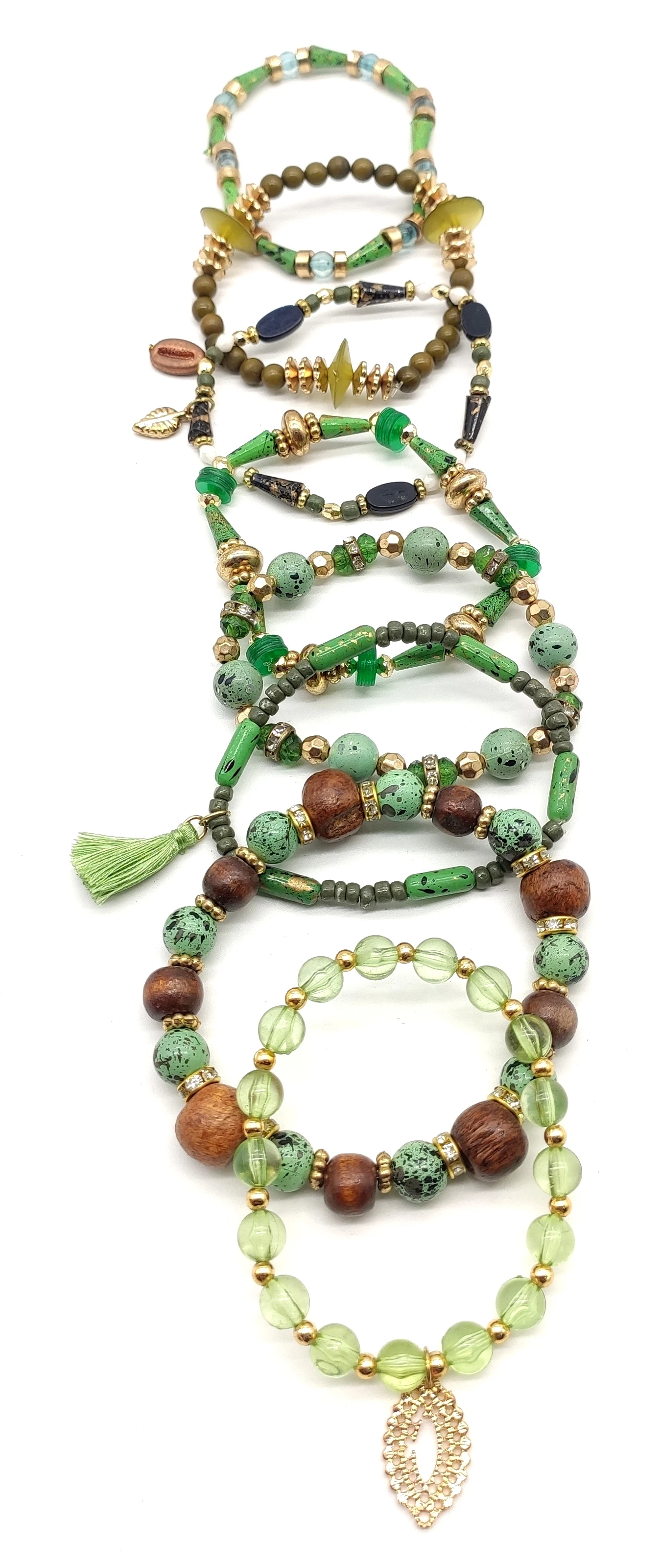 Natural stone crystal gravel bracelet chakra healing chips strand bead bracelets
