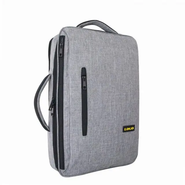 Most popular products Fashion simple Waterproof soft comfortable Lightweight unisex Gray  Travel Laptop Bag